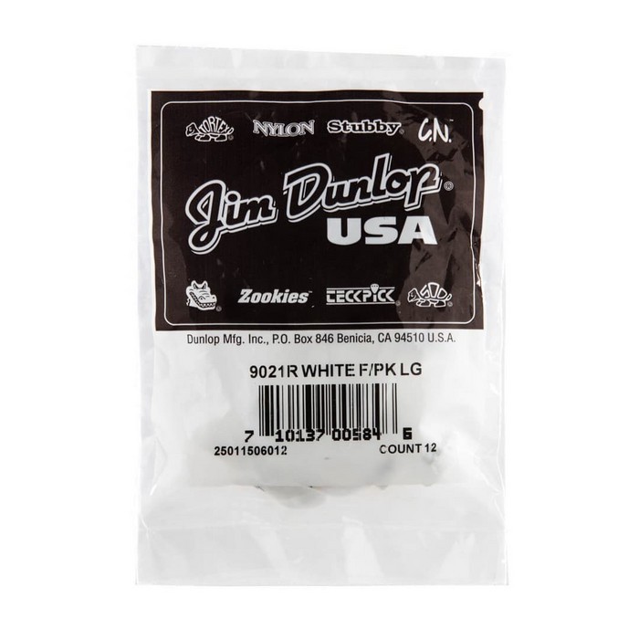 Pik Jari Dunlop White Finger Pick Size Medium/Large