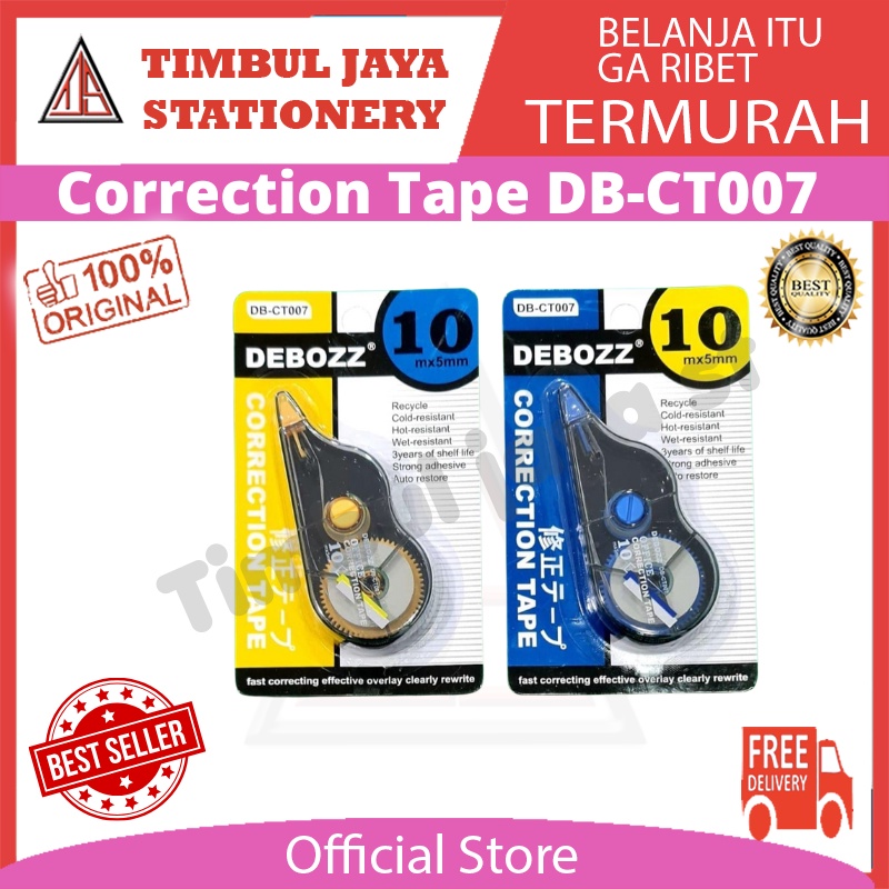 

Debooz Tip ex tipex tipx roll corection tape kertas MT-603 MT-747A CT007 CT008