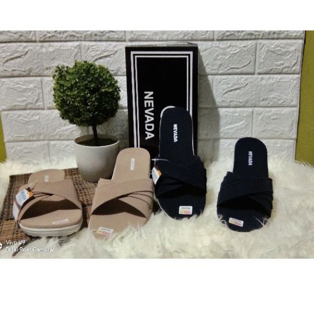 [GRATIS ONGKIR] PROMO SANDAL SLOP WANITA MURAH | SANDAL SLOP NVD POLOS-4