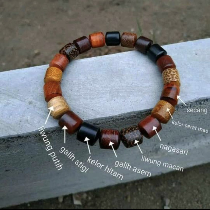 [Bayar di Tempat] Gelang Kayu Kombinasi Asli Kayu Original Gelang Pria Wanita