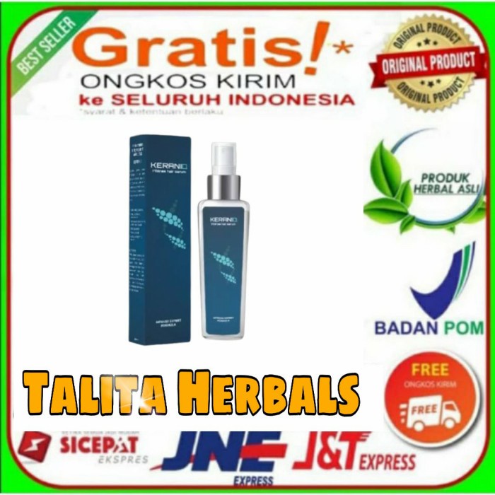 COD Keraniq Hair Serum Penumbuh Rambut Botak Keraniq Asli Original
