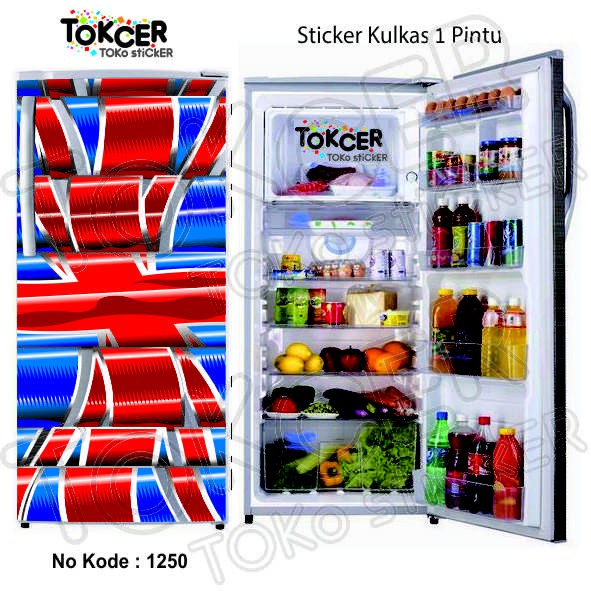 Stiker Kulkas 1 Pintu dan 2 Pintu UNION JACK