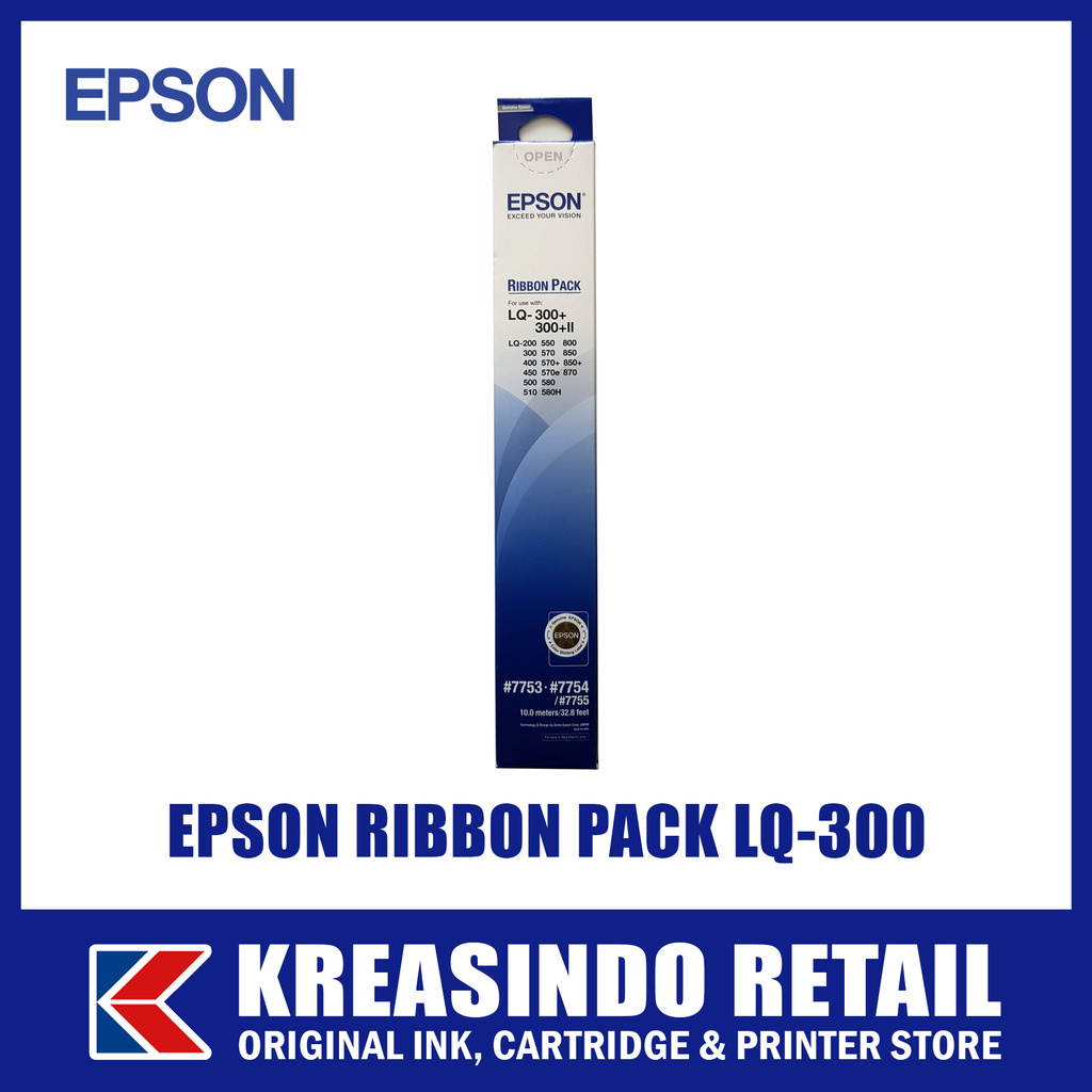 Epson Ribbon Pack Refill Pita LQ-300 LQ-310 (7753 7754 7755) Original