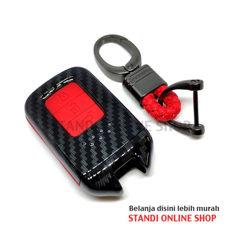 Cover Smartkey Sarung Kunci Remote Smartkey Honda CRV CR-V Turbo Merah