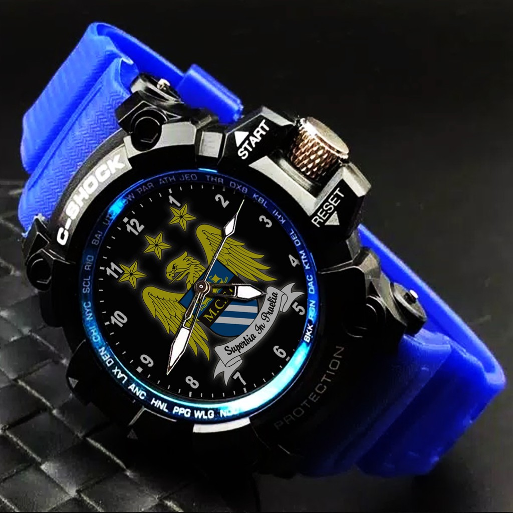 (EXCLUSIVE) JAM TANGAN MANCHESTER CITY 2 (STRAP WARNA)