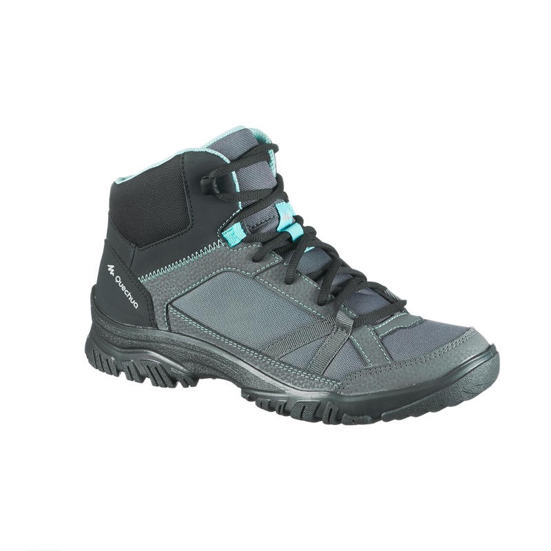 QUECHUA NH100 Mid Sepatu Boot Gunung Wanita Hiking Trekking