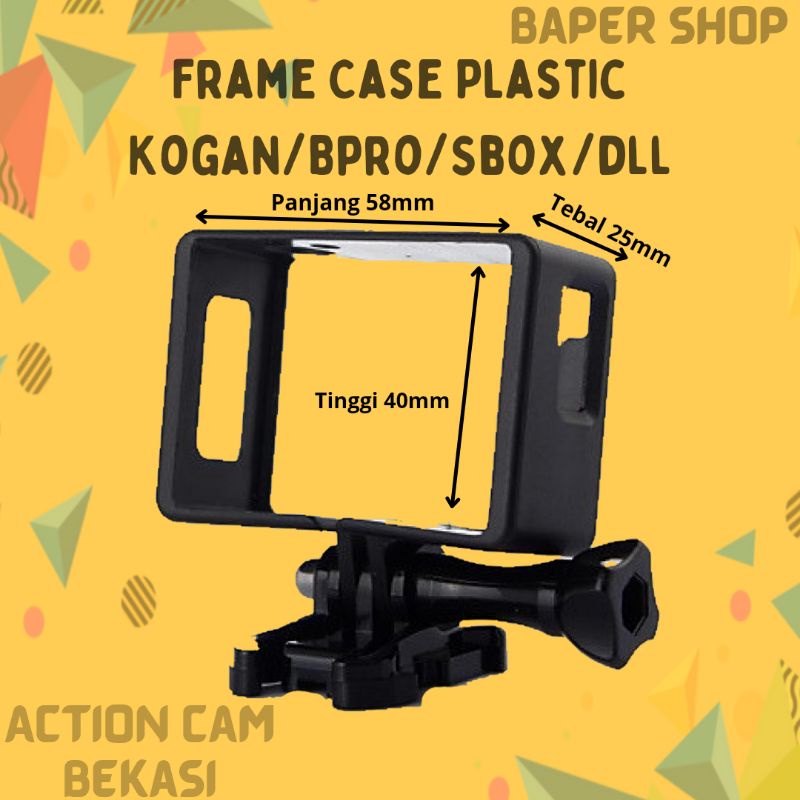 Plastic Frame Case With Hook Buckle And Thumb Screw For Kogan Sjcam Sbox Bpro5 BCare Action Camera B