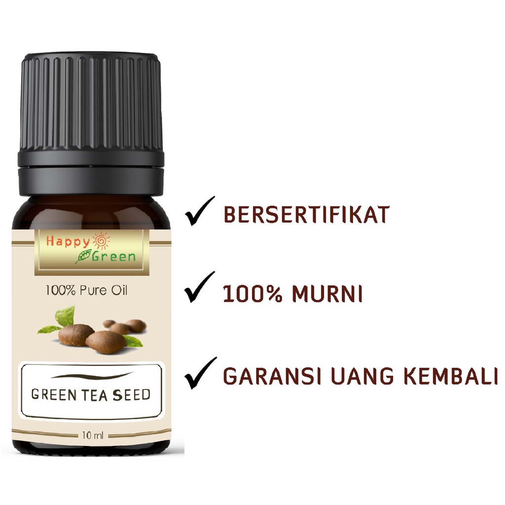 Happy Green Green Tea Seed Carrier Oil - Minyak Biji Teh Hijau Murni