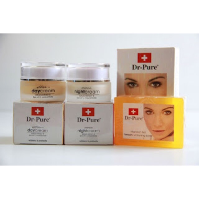 Cream Day and Night Dr.Pure Cream Krim Siang dan Malam (Plus Sabun Batang)