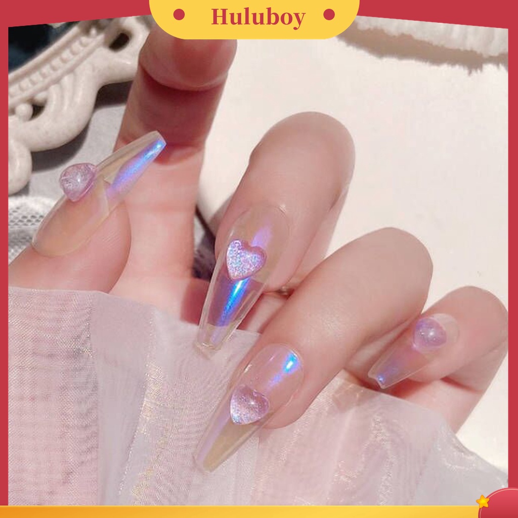 Huluboy Huluboy♡ 1 Kotak Dekorasi Kuku 3D Bahan Resin Tahan Air Untuk Hadiah Ulang Tahun