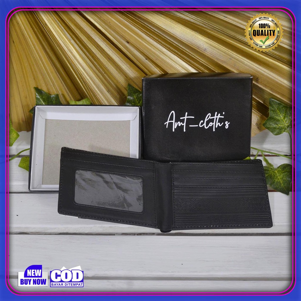 (TERLARIS) Dompet Kulit Sintetis Pria AMT Cloth Original Bayar di tempat