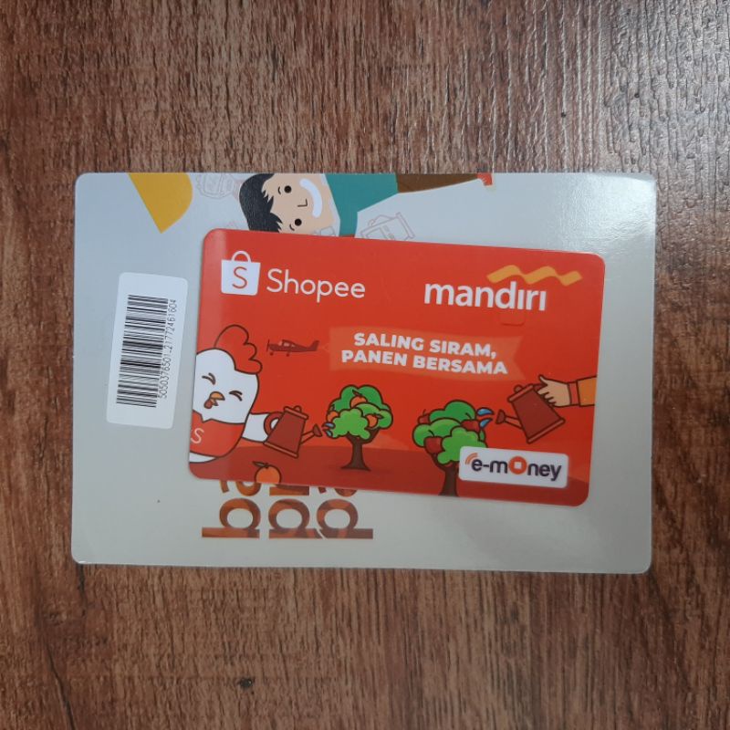 Kartu Mandiri e-money Shopee Tanam Emoney Custom Top Up Tol Toll BCA Flazz Brizzi