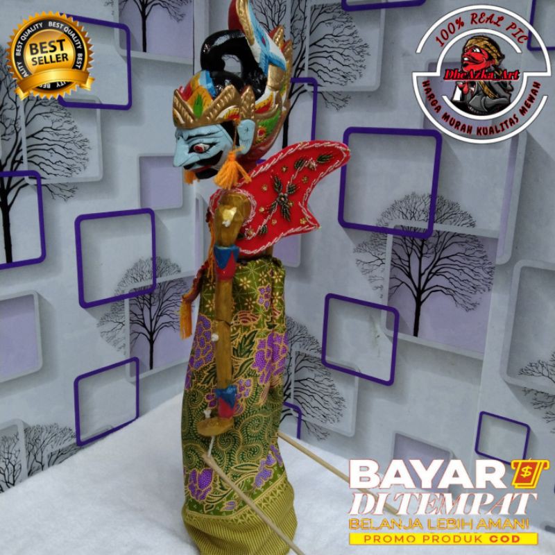 Jual Wayang Golek Wayang Gatotkaca Sayap Dan Tatakan Shopee Indonesia