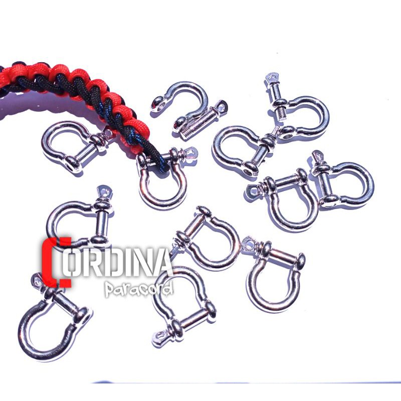 Buckle O shackle Gasper tali paracord aksesoris gelang survival