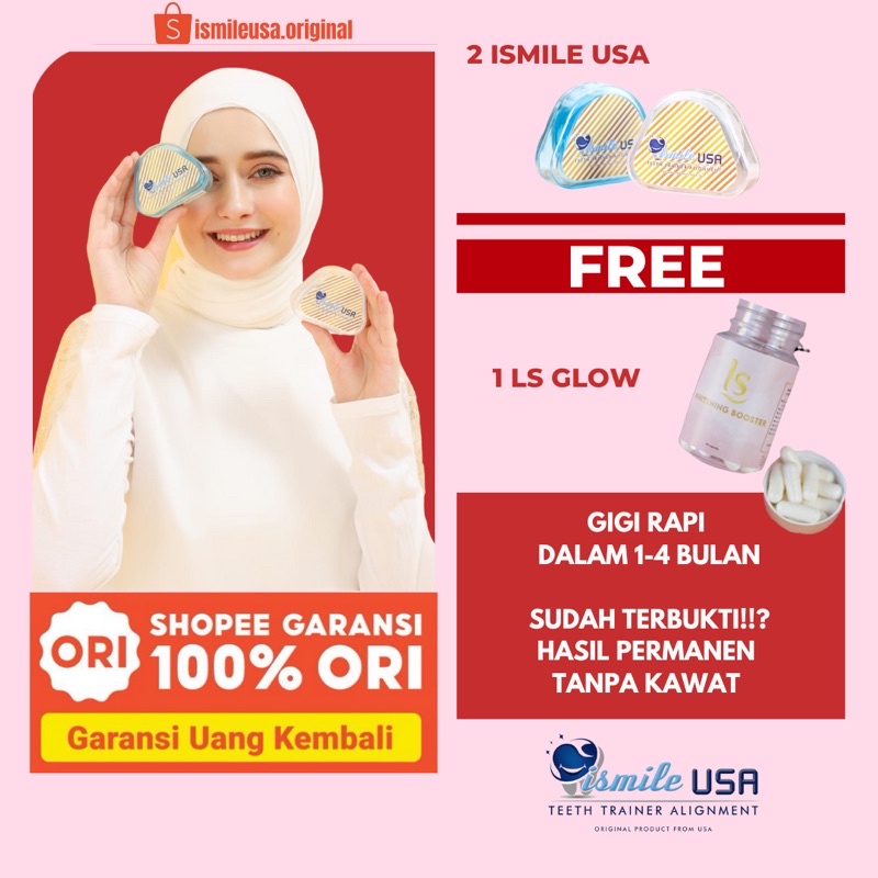 Perapih gigi Ismile usa original 100% teeth trainer aligment perapi gigi ismileusa aligner