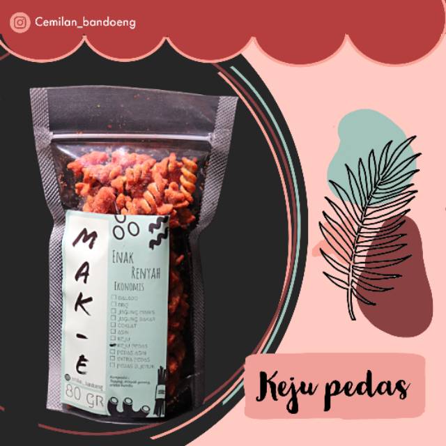 makaroni spiral makaroni ulir goreng kriuk kemasan pouch 80r