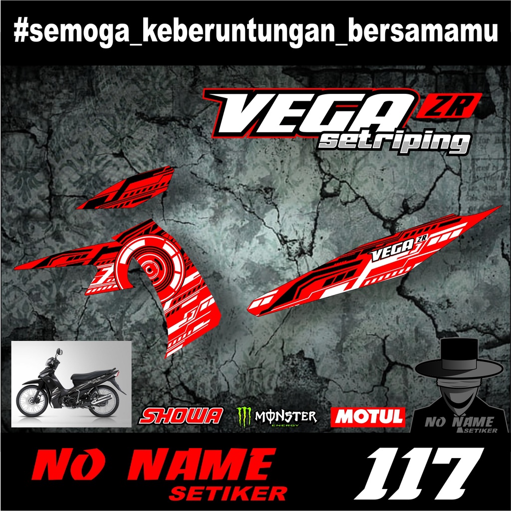 Sticker Striping List Variasi (117) Vega ZR - Striping Motor Vega ZR