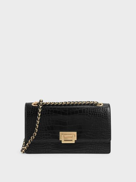 CK Textured Chain Handle Bag