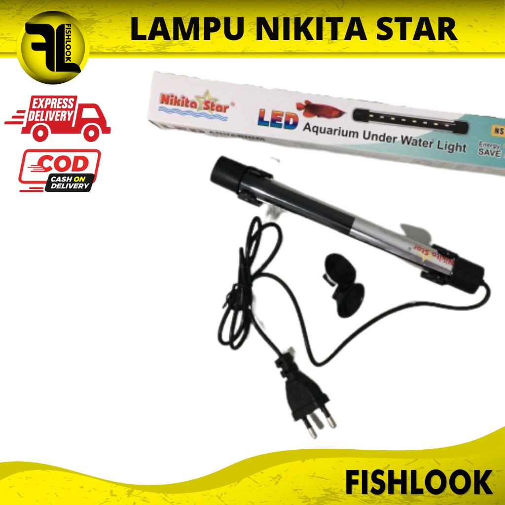 Lampu Aquarium 60cm Nikita star L500 L600 LED Lampu Celup aquascape