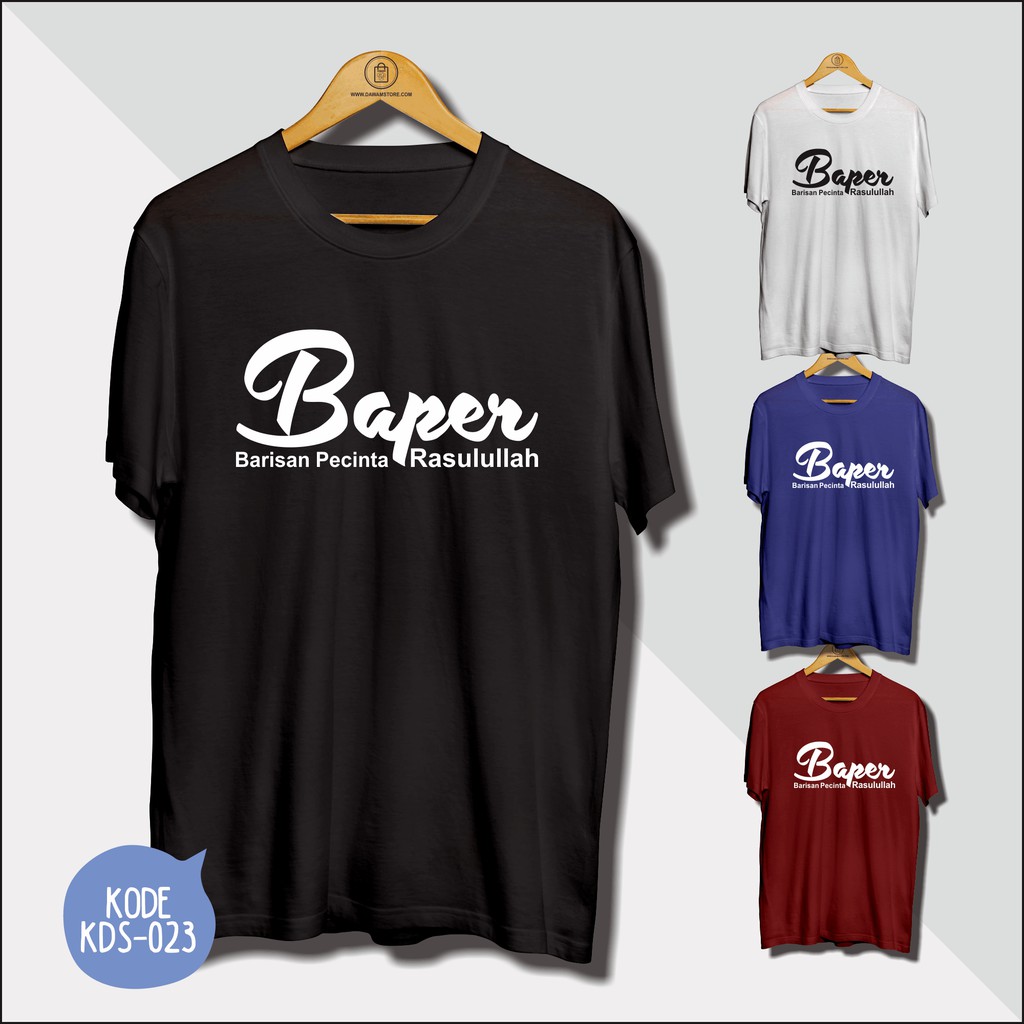 Baju kaos dakwah Distro islami Murah "Barisan Pecinta Rasulullah"