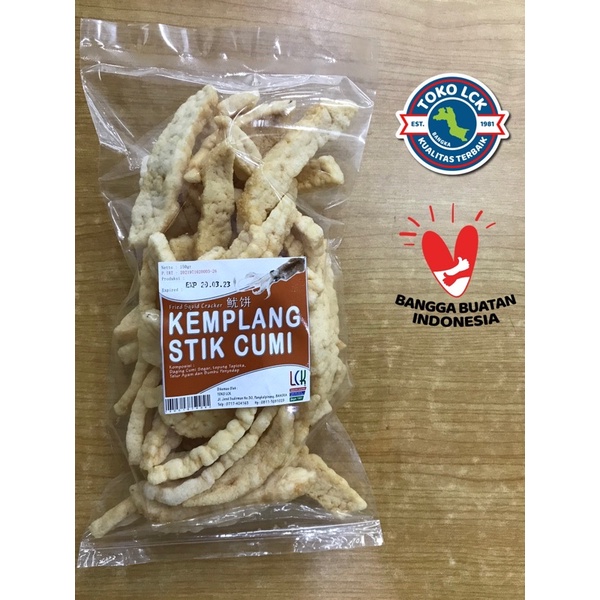 

Kerupuk Kemplang Goreng Stik Cumi 150 Gram Asli Bangka dari Toko LCK