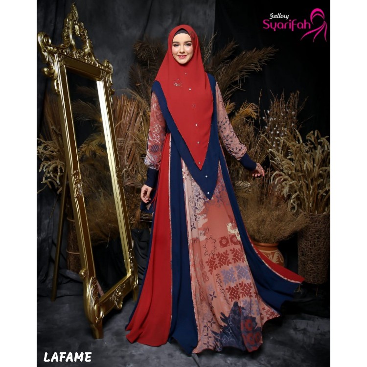LAFAME BY GALLERY SYARIFAH (Gamis syari, gamis murah, gamis set, dress pesta, gamis simple)