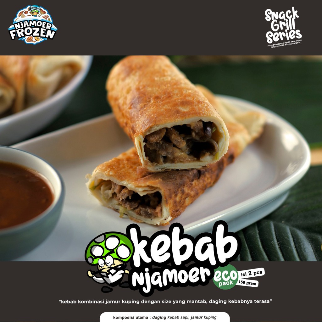

KEBAB NJAMOER (2pcs) ( Jamur Kuping )