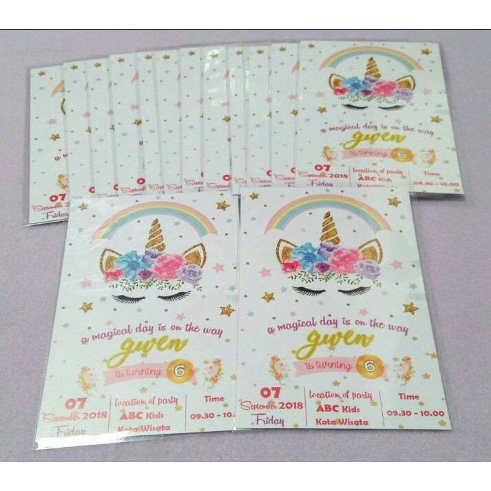 undangan ultah anak Desain