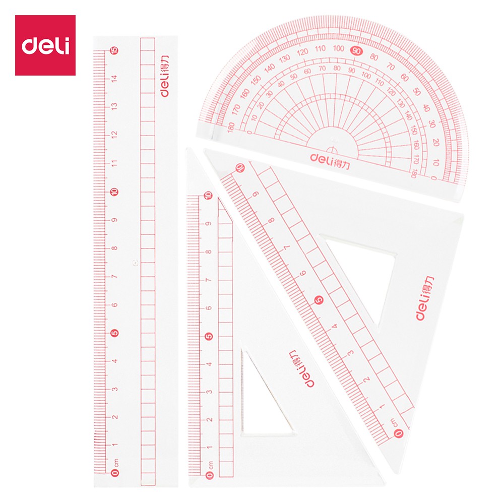 

Deli Penggaris Set Sekolah anti gores 530 gram 9596