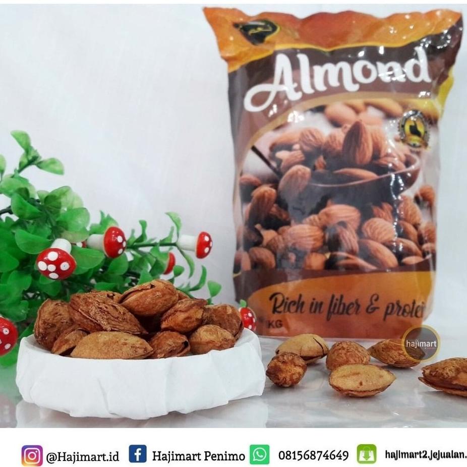 

KACANG ALMOND PANGGANG KULIT 1 KG/ KACANG ALMOND SIAP MAKAN/OLEH-OLEH HAJI UMROH