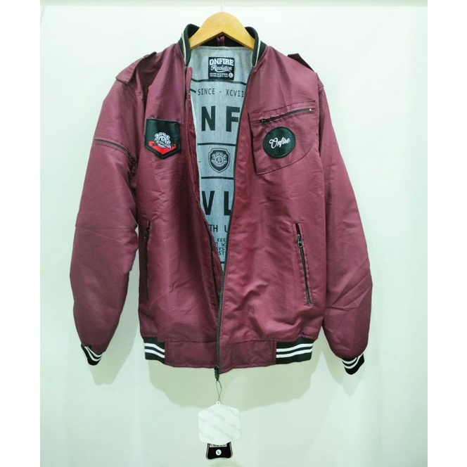 JAKET TASLAN BOMBER ONFIRE