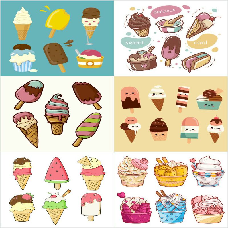 

stiker label/ stiker/ stiker cut / ice cream
