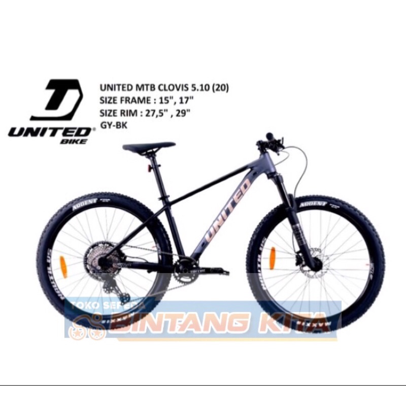 Sepeda gunung mtb United Clovis 5.10 27,5"