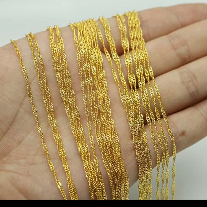 RANTAI KALUNG GELANG  MURAH SET 12PC PREMIUM CRAFT DIY AKSESORIS PERHIASAN