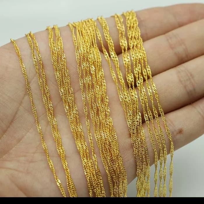 RANTAI KALUNG GELANG  MURAH SET 12PC PREMIUM CRAFT DIY AKSESORIS PERHIASAN