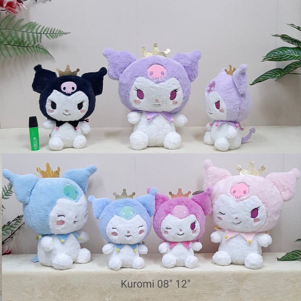 Boneka Kuromi Mahkota Kelinci Rabbit Animal Kartun My Melody Karakter