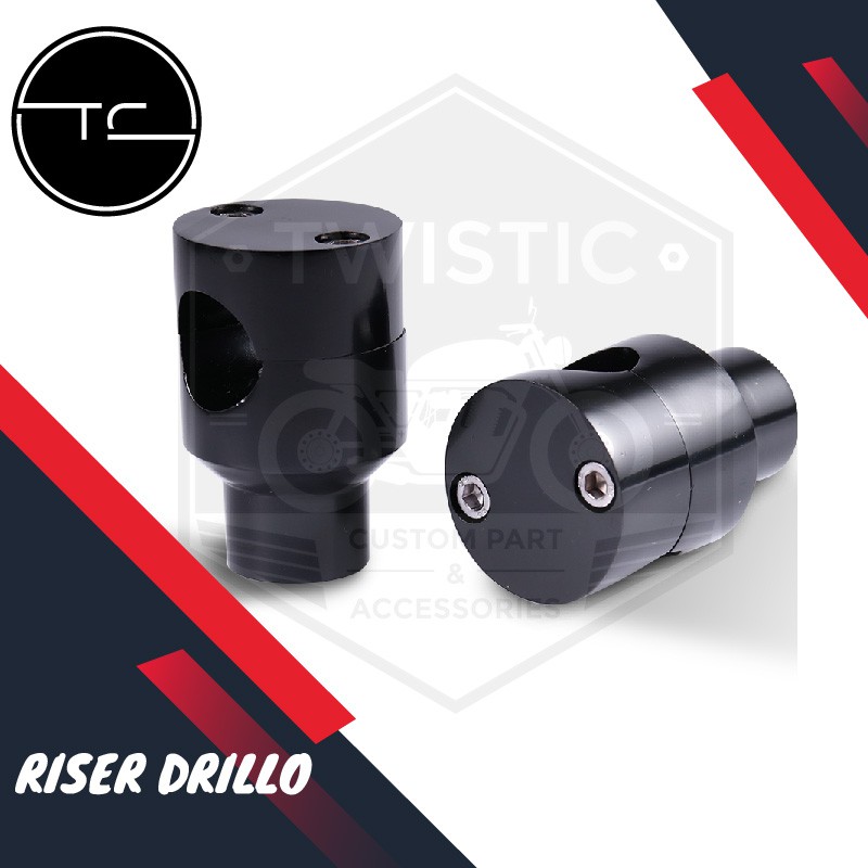 Raiser Riser Peninggi Stang Motor Custom Drillo Chopper Bobber Harley Benelli
