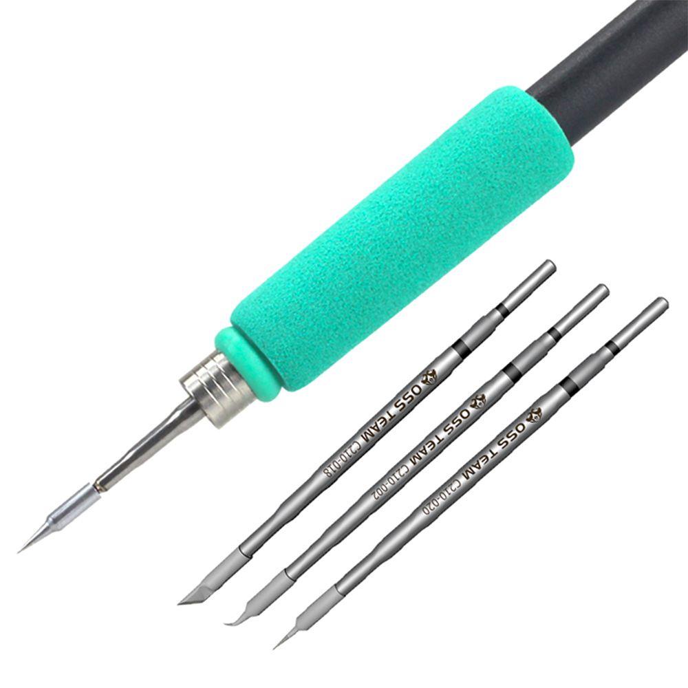 Populer C210 Solder Listrik Iron Tips Kepala Tahan Lama C210-I K SI T210 Handle Alat Las