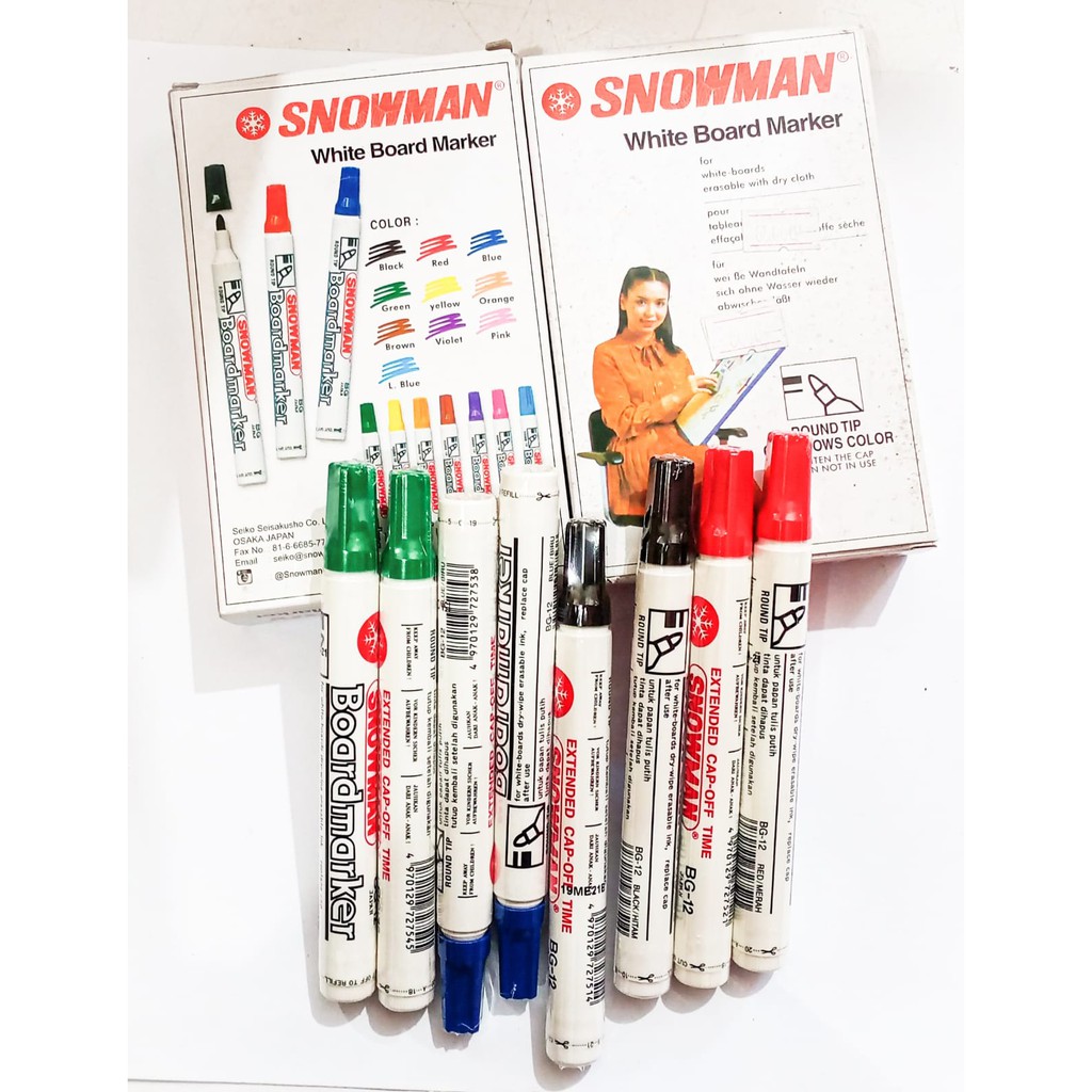 

SPIDOL SNOWMAN BOARD MARKER / BISA DIHAPUS