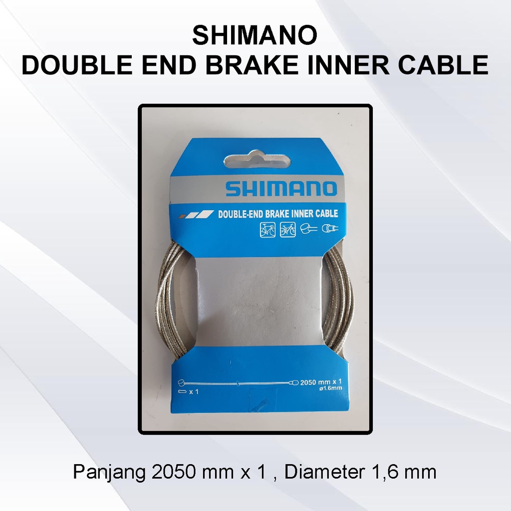 Kabel rem kawat original Shimano double end brake inner cable kabel rem original 2050 mm x 1