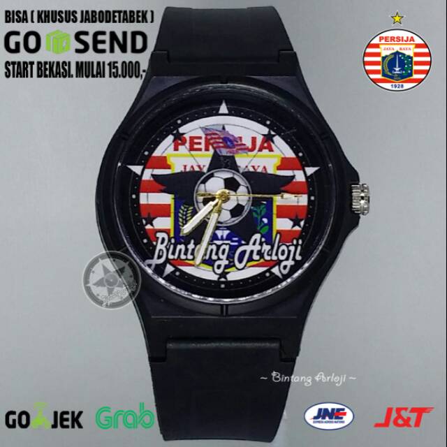 JAM TANGAN PERSIJA ANTI AIR (+BOX JAM BB &amp; +BATREI CADANGAN)