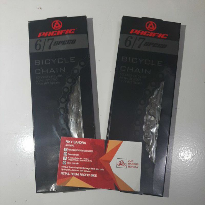 Rantai Sepeda Pacific 6/7 speed /Rantai sepeda gigi 6 sampai 7