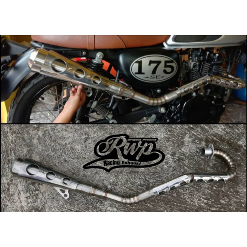 knalpot kawasaki w175 custom model samping knalpot racing kawasaki w175