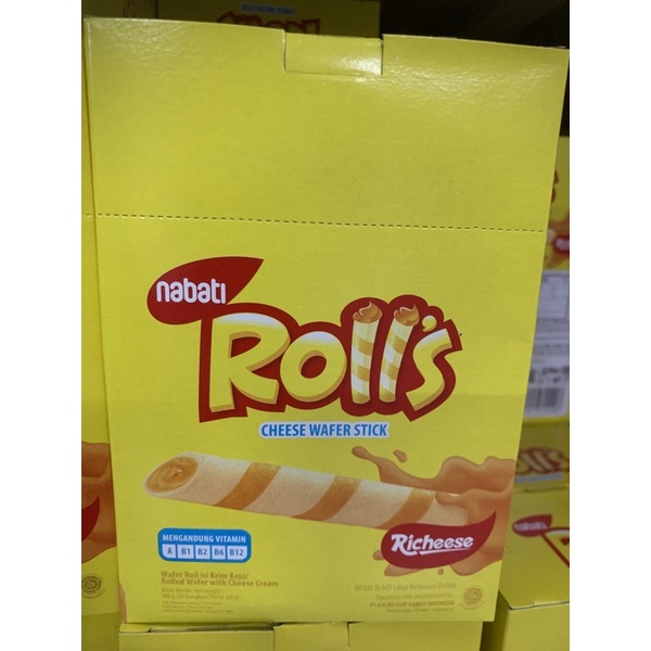 

NABATI RICHEESE ROLLS KEJU ISI 20 PC