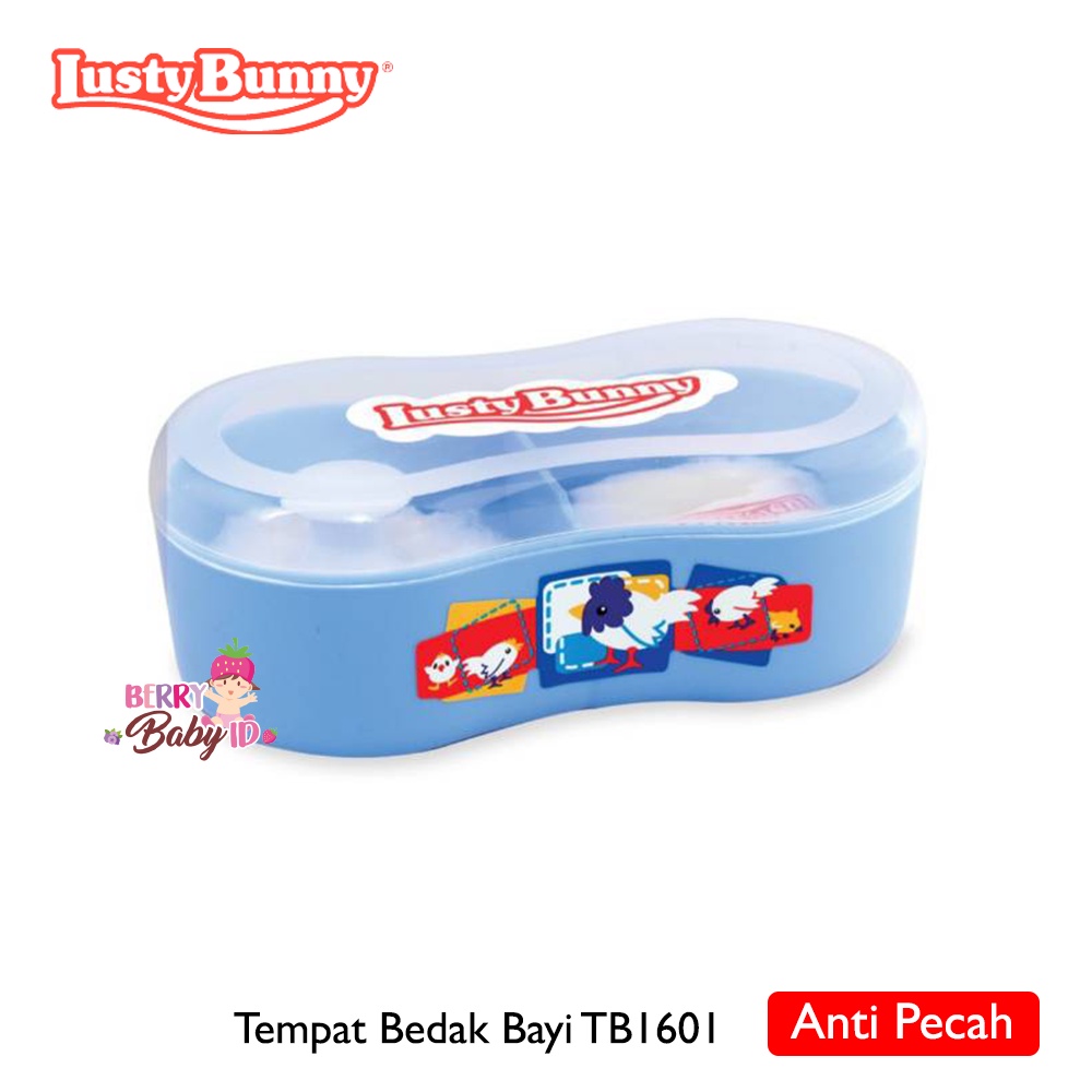 Lusty Bunny Tempat Bedak Bayi Kacang Anti Pecah TB1601 Berry Mart