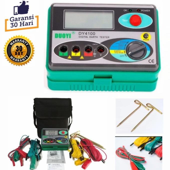 Tester Gronding Dy 4100 Megger Earth Tester Digital Earth