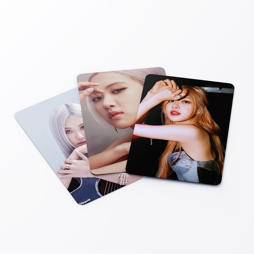 54pcs Kartu LOMO Foto KPOP BLACKPINK ROSE Solo