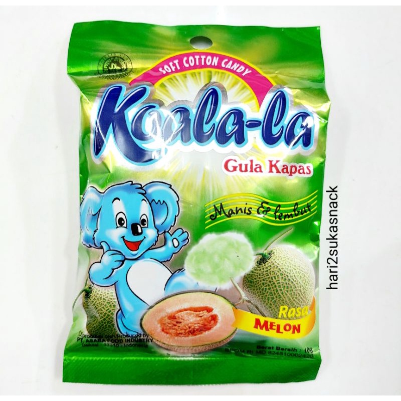 

Koala-la Koalala Gula Kapas Permen Rasa Melon