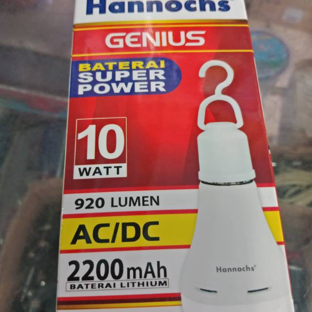 Lampu hannochs 10w  emegensi  ac/dc