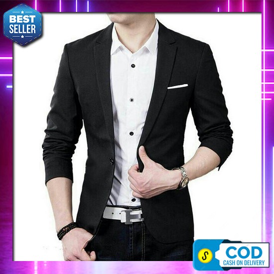 Blazer Pria Keren / Blazer Milenial Terbaru / Jas Gaul Santai / Jas Berkualitas / Jas Trendyr [Blaze